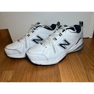 New Balance 608 Shoes Mens Size 10 White Navy Walking Training Sneakers MX608WN5